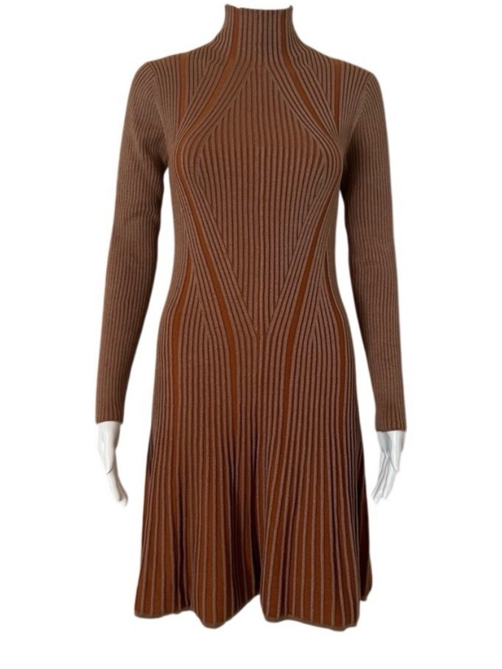 French Connection Mari RibKnit Mock Neck Sweater Dress